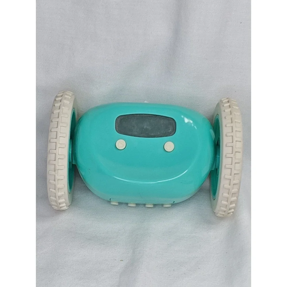 Robot Clocky Alarm Clock Aqua Tested works great! Fun Gift Obnoxious Wake up